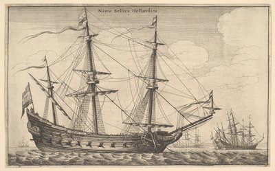Dutch Warship by Wenceslaus Hollar