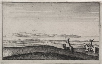 Isle of Wight from Portsmouth by Wenceslaus Hollar