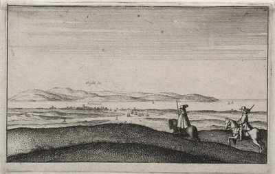 English Views: Isle of Wight from Portsmouth by Wenceslaus Hollar