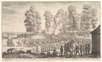 Entry of the Count of Thurn and Taxis into Hemissen, ca. 1651 by Wenceslaus Hollar