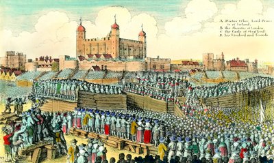 First English Revolution (1641-1649): execution of English politician Thomas Wentworth de Strafford (1593-1641) on 12/05/1641 at Tower Hill in London. Engraving by Wenceslaus Hollar (17th century) by Wenceslaus Hollar