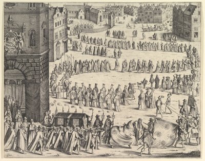 Funeral of General Johan Baptiste von Taxis, 1645 by Wenceslaus Hollar