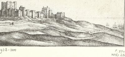 View of Dover Castle by Wenceslaus Hollar