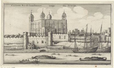 View of the Tower of London by Wenceslaus Hollar