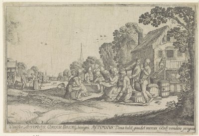 Autumn by Wenceslaus Hollar