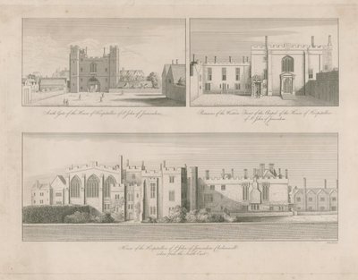 House of the Hospitallers of St John of Jerusalem, Clerkenwell by Wenceslaus Hollar