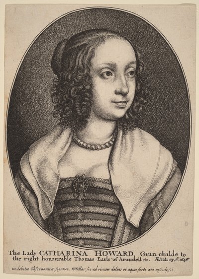 Lady Catherine Howard by Wenceslaus Hollar