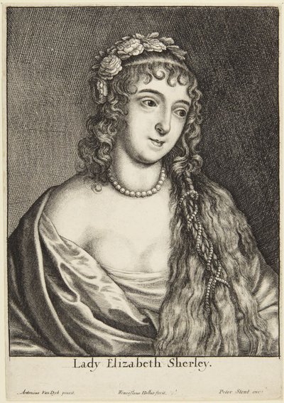 Lady Elizabeth Sherley by Wenceslaus Hollar