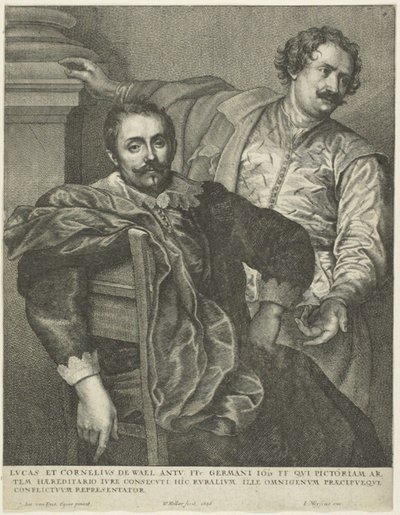 Lucas and Cornelis de Wael by Wenceslaus Hollar