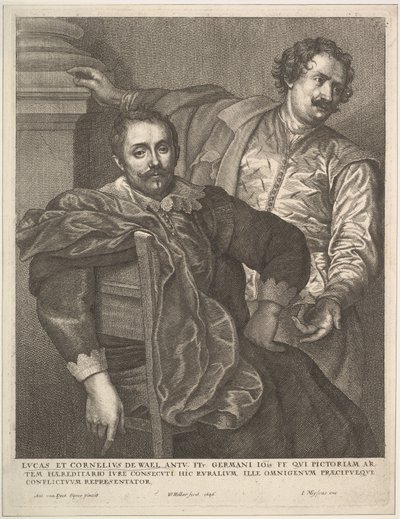 Lucas and Cornelius van Wael by Wenceslaus Hollar