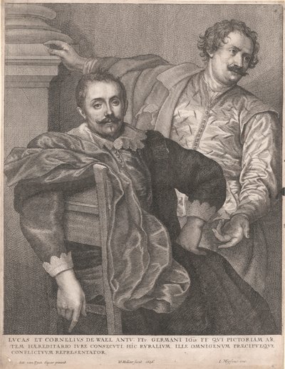 Lucas et Cornelius de Wael by Wenceslaus Hollar