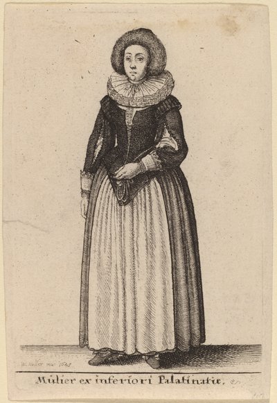 Woman from Lower Palatinate by Wenceslaus Hollar