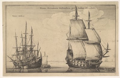 Dutch East Indiaman by Wenceslaus Hollar