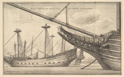 Dutch West Indiaman (Naues Mercatoriae Hollandicae per Indias Occidentales) by Wenceslaus Hollar