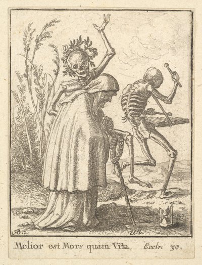 Old Woman, from the Dance of Death, 1651 by Wenceslaus Hollar