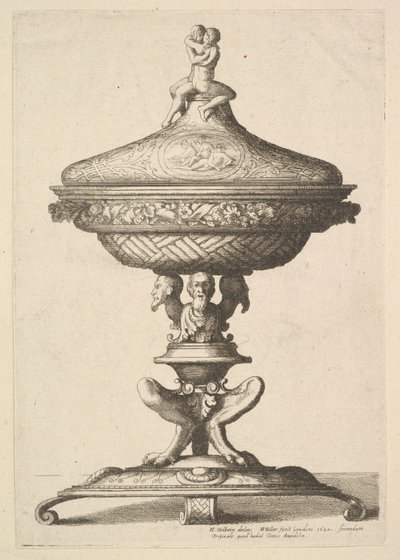 Ornate Goblet by Wenceslaus Hollar
