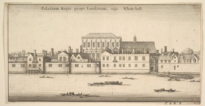 Royal Palace of Whitehall, London, ca. 1647 by Wenceslaus Hollar