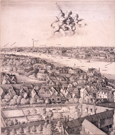Panoramic View of London by Wenceslaus Hollar