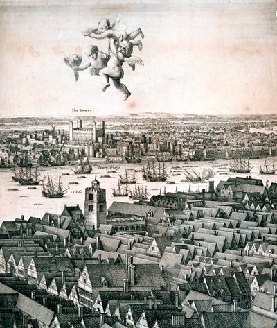 Panoramic View of London by Wenceslaus Hollar
