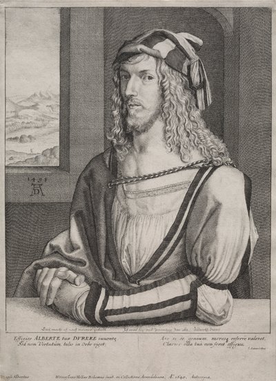 Portrait of Albrecht Dürer, at the Age of 26 by Wenceslaus Hollar