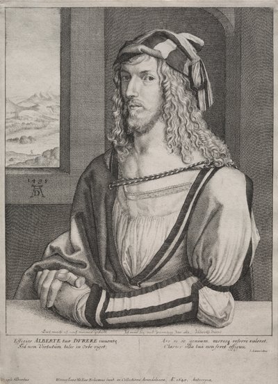 Portrait of Albrecht Dürer, at the Age of 26 by Wenceslaus Hollar