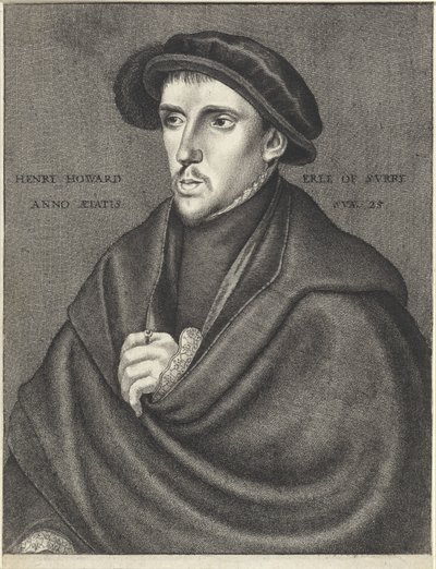 Portrait of Henry Howard, Earl of Surrey by Wenceslaus Hollar