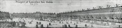 Prospect of Lincolns Inn Fields, c.1650 by Wenceslaus Hollar