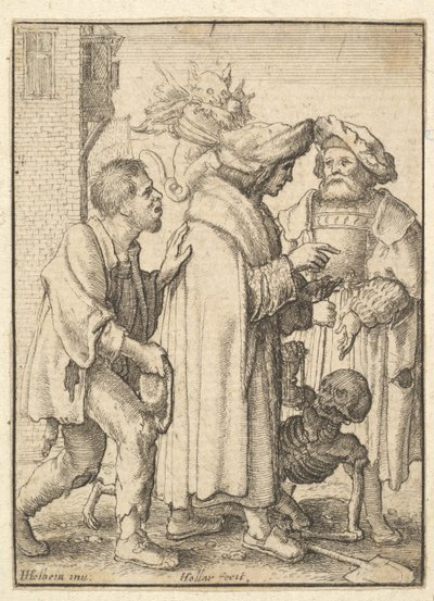 Rich Man, from the Dance of Death, 1651 by Wenceslaus Hollar