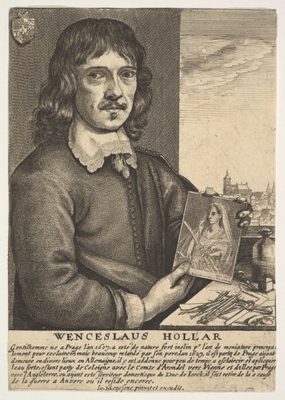 Self-Portrait by Wenceslaus Hollar