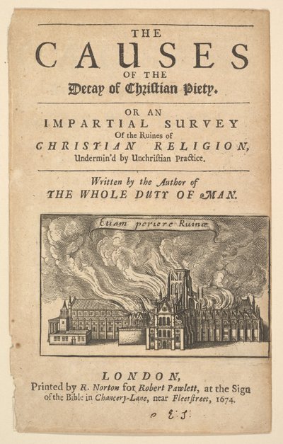 St. Pauls Burning, Lex Ignea by Wenceslaus Hollar