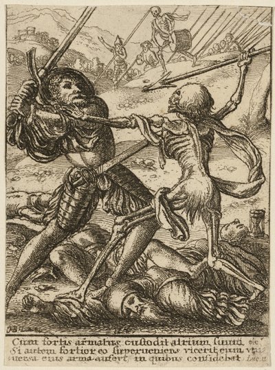 The Knight and Death, from The Dance of Death by Wenceslaus Hollar