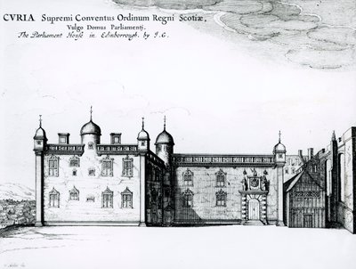 The Parliament House in Edinburgh by Wenceslaus Hollar