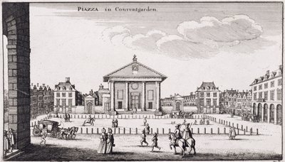 The Piazza in Covent Garden by Wenceslaus Hollar