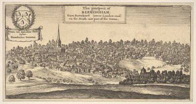 The Prospect of Bermingham, from Ravenshurst near London-road on the South-east part by Wenceslaus Hollar