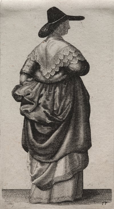 The Woman with a Mannish Hat by Wenceslaus Hollar