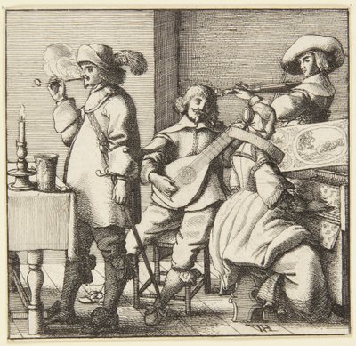 The Trio by Wenceslaus Hollar