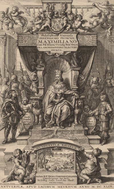 Title Page to Philosophia Universia by Wenceslaus Hollar