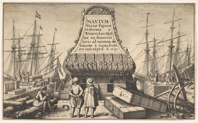 Title Page: Dutch Ships, 1647 by Wenceslaus Hollar