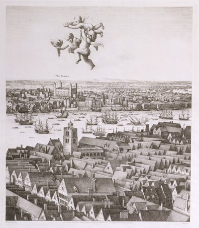 View of London, published 1647 (detail) by Wenceslaus Hollar