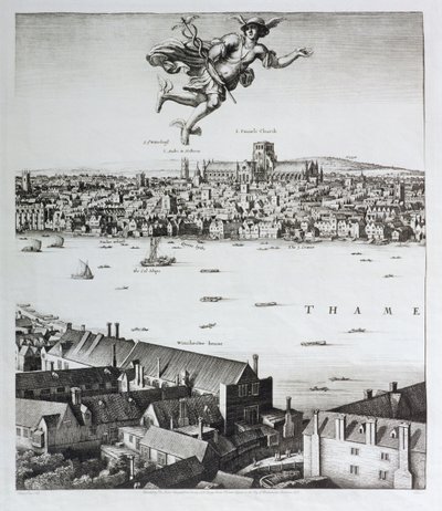 View of London, published 1647 (detail) by Wenceslaus Hollar