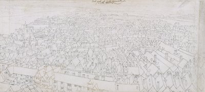 View of the East Part of Southwark Looking Towards Greenwich by Wenceslaus Hollar