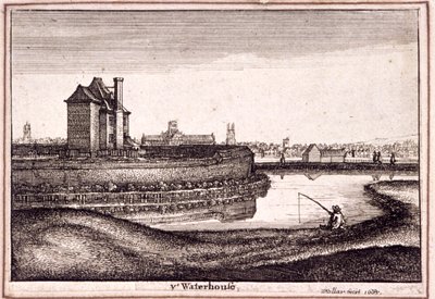 View of the Area around New River Head, Finsbury, London by Wenceslaus Hollar