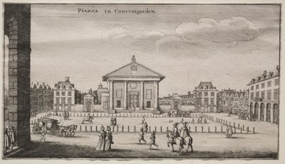 Views of London: The Piazza in Covent Garden by Wenceslaus Hollar