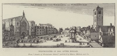 Westminster in 1650 by Wenceslaus Hollar