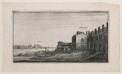 Whitehall from the River, with Lambeth in the Distance by Wenceslaus Hollar