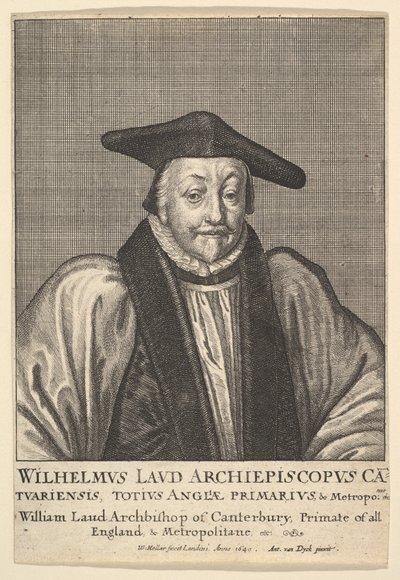 William Laud, Archbishop of Canterbury by Wenceslaus Hollar