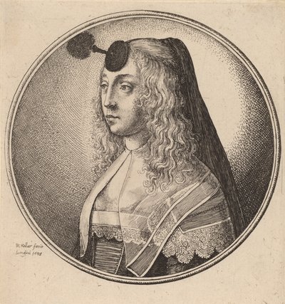 Woman of Antwerp, 1643 by Wenceslaus Hollar