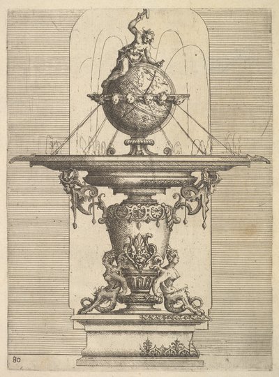 Design for a Fountain, plate 80 from Dietterlin