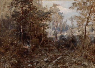 Forest Landscape near Näsijärvi (Unfinished) by Werner Holmberg