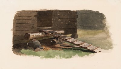 Footbridge to the Barn by Werner Holmberg